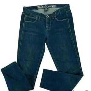Madewell Women's Blue Regular Fit 5 Pockets Skinny Leg Denim Jeans Size 24X32